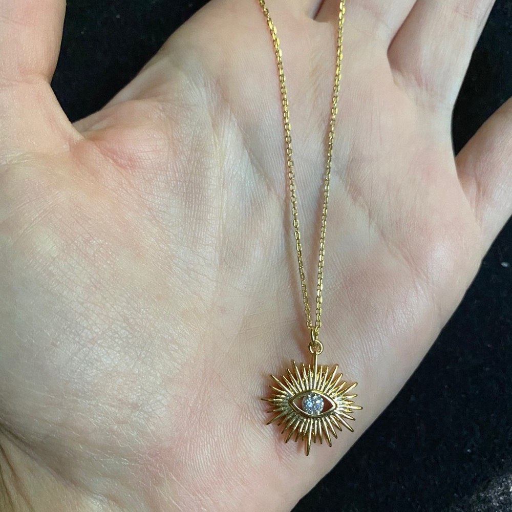 ⚡️🔵🌼Evil eye necklace